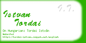 istvan tordai business card